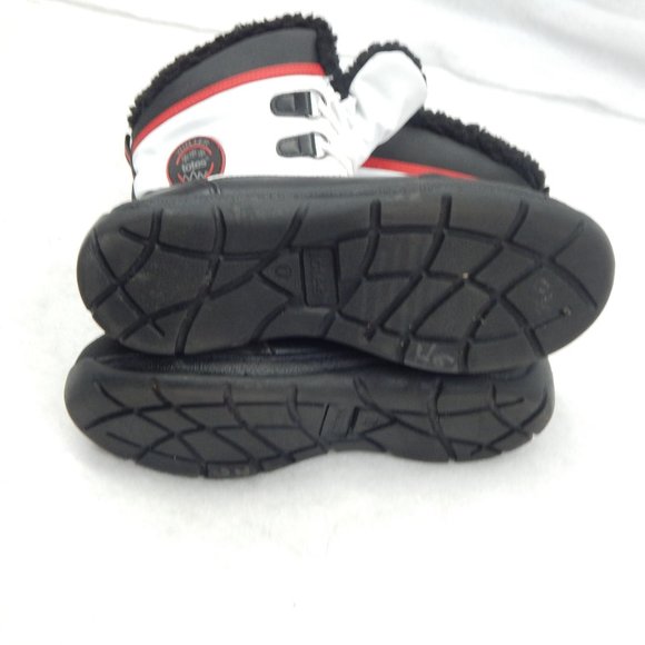 Totes Womens Black and White Snow Boots Lace Up Size 7M - Picture 11 of 14